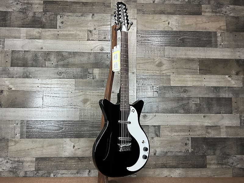 Danelectro Vintage 12 String Electric Guitar - Black image 1