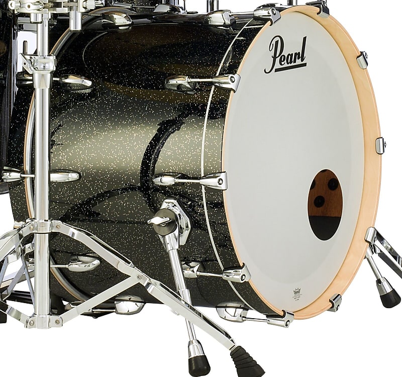 STS2414BX/C316 Pearl Session Studio Select 24x14 Bass Drum BLACK HALO GLITTER image 1