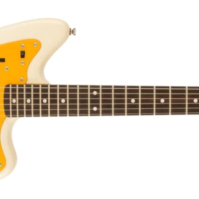 Squier - J Mascis Signature - Jazzmaster® Electric Guitar - Laurel Fingerboard - Vintage White w/ Gold Anodized Pickguard image 5