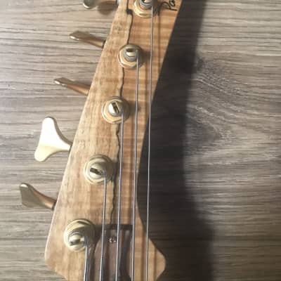 Parker #08011874 CE 5 String Bass Guitar Spalted Maple image 12
