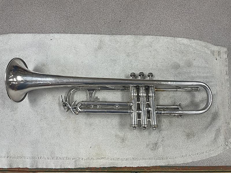 Vintage HN White King Liberty Bb Trumpet - 1934 - USQMC Insignia