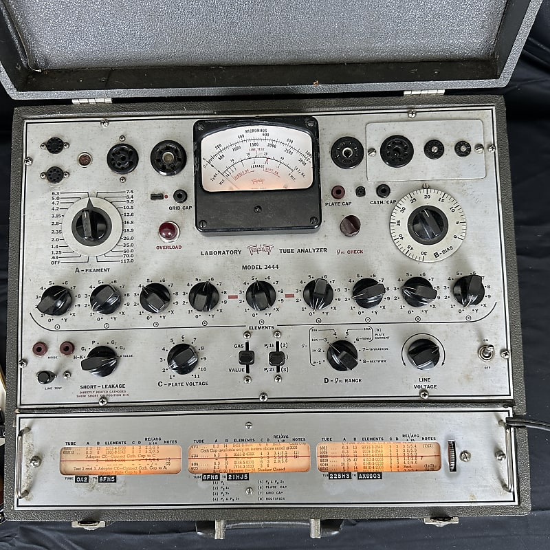 Triplett 3444 Vacuum Tube Tester with extras | Reverb