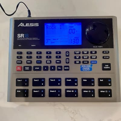 Alesis SR-18 drum machine with power adaptor