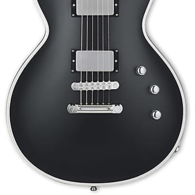 ESP E-II ECLIPSE BB Black Satin BLKS Electric Guitar NEW + Hardshell Case! + FREE STRAP - EII E II E2 E-2 E 2 image 2