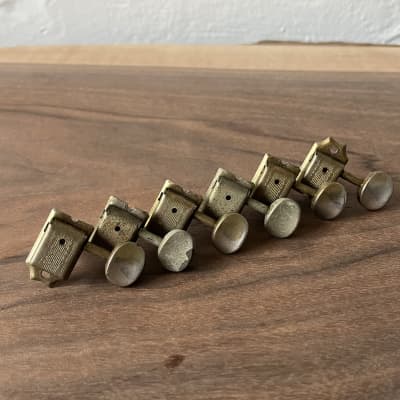 Fender Kluson Deluxe Tuner Set Double Line Vintage 1964-1967 - Nickel image 2