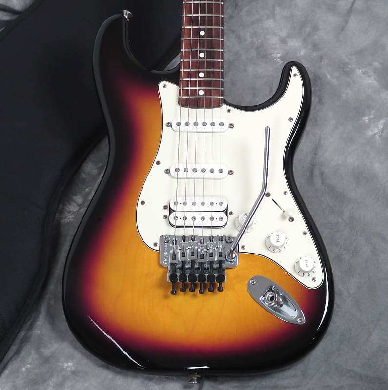 2009 Fender Stratocaster Floyd Rose Tremolo SSH Pickups MIM - Sunburst image 1