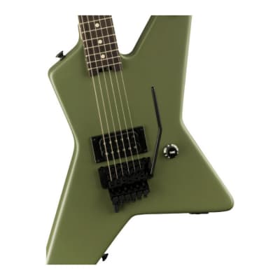 EVH Limited Star Series 6-String Electric Guitar with EVH Wolfgang Humbucker Pickup and Top-Mounted Floyd Rose Tremolo (Right-Handed, Matte Army Drab) image 4