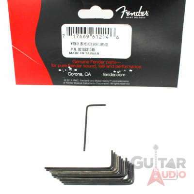Set of 12 Genuine Fender Saddle Height Adjustment Wrench (.50 HEX) 001-8531-049 image 2