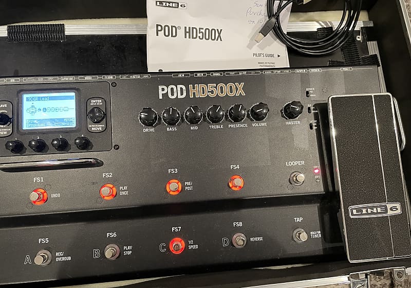 Line 6 POD HD500X Multi-Effect and Amp Modeler 2010s with 