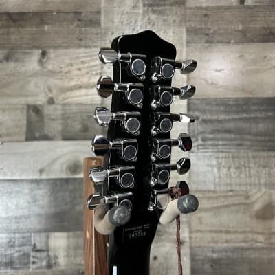 Danelectro Vintage 12 String Electric Guitar - Black image 4