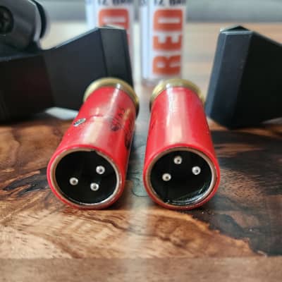 12 Gauge Microphones Red Omni condenser mic PAIR w/ butterfly clips image 3