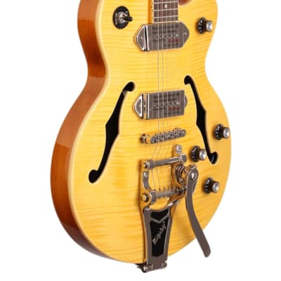 Epiphone Wildkat Electric Guitar with Bigsby Tremolo Antique Natural image 9