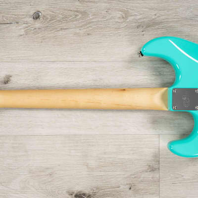 Mint G&L USA Legacy Guitar, Quartersawn Maple Fretboard Modern Classic Neck Turquoise image 7