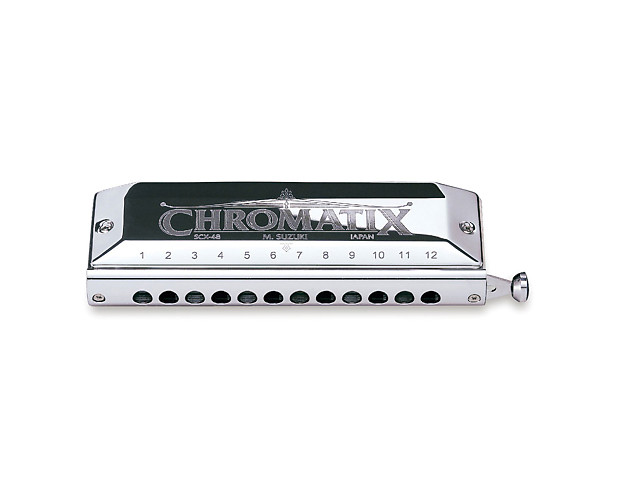 Suzuki SCX-48-F Chromatix 12-Hole Harmonica - Key of F image 1