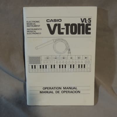 Casio VL-5 VL-Tone original operation manual [Three Wave Music]