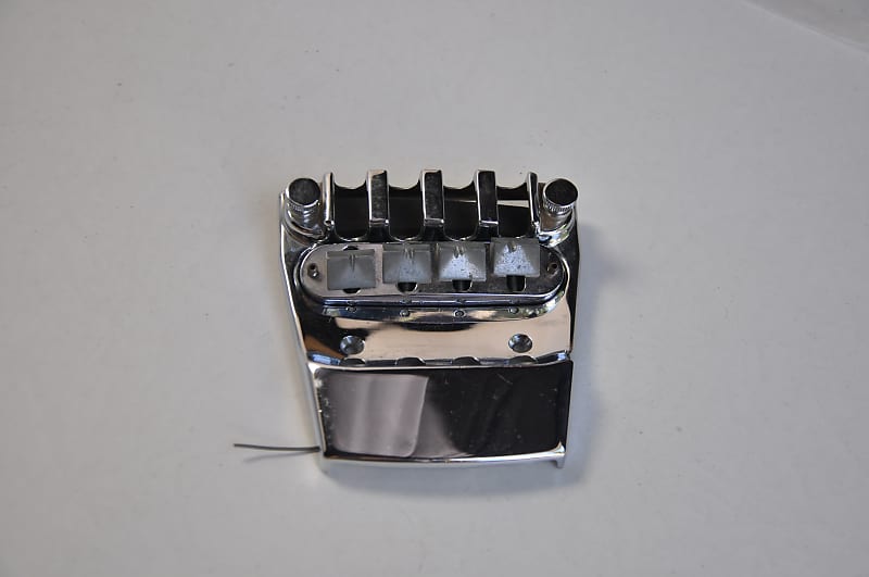 Original 1975-1976 Rickenbacker 4001 Bass Bridge Tailpiece Assembly  ~Chrome~ ~CLEAN~ 1970s Rick