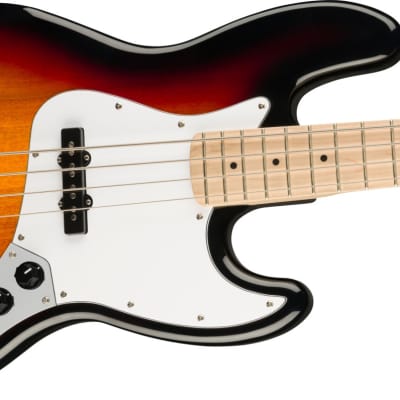Squier Affinity Series Jazz Bass, Maple Fingerboard, 3-Color Sunburst image 4