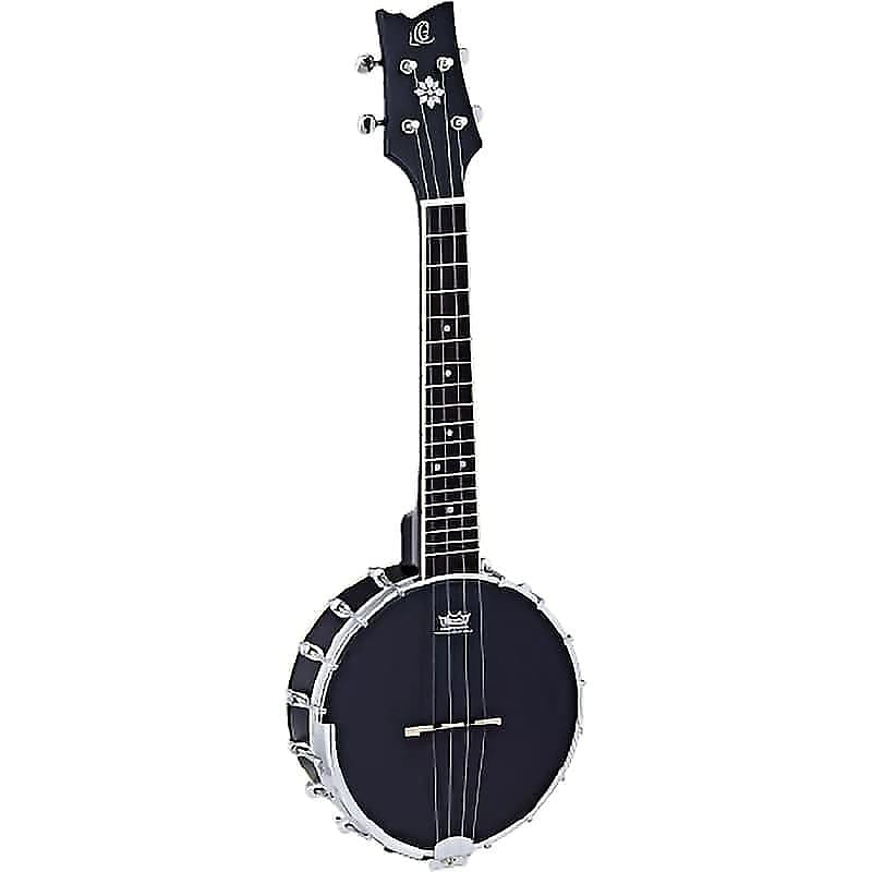 Ortega Guitars OUBJ100-SBK Bangolele Series Concert Bangolele in Satin Black w/ Demo Video image 1