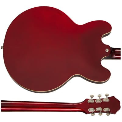Epiphone Riviera Semi-Hollow Guitar w/ Mini Humbucker Pickups - Sparkling Burgundy image 7