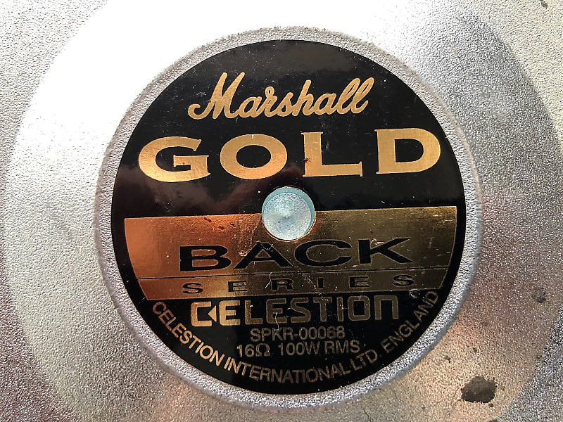 Marshall gold back hot sale celestion speaker 100w