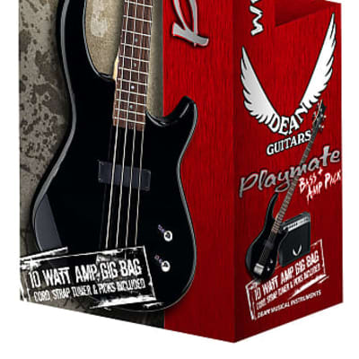Dean Edge 09 Bass Guitar Pack w/Amp E09 Classic Black, New, Free Shipping for sale