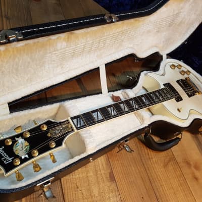 2013 Gibson Les Paul Supreme Whiteburst Mahogany Chamber Chambered LP FlameMaple image 3