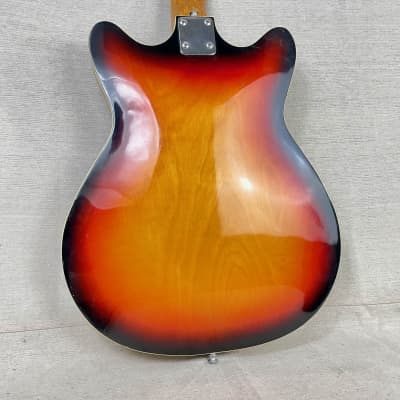 Decca DMI-501 1960s Sunburst Semi Hollow Short Scale Teisco | Reverb