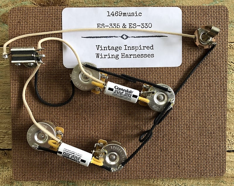 Gibson  / Epiphone ES-335 Wiring Harness CTS Pots Oil Capacitors Switchcraft  Toggle image 1
