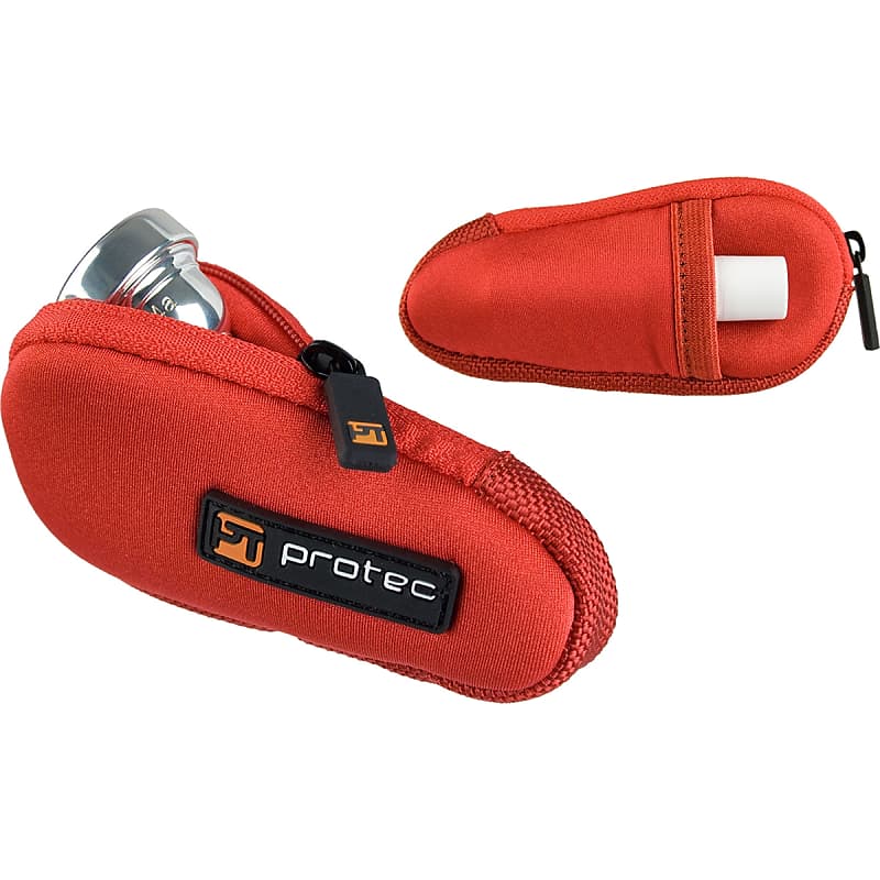 Protec Trumpet Neoprene Mouthpiece Pouch Red image 1