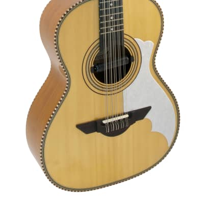 H Jimenez Bajo Quinto El Musico LBQ2NCE Non Cutaway Solid Spruce Top with Pickup FREE GigBag & Stand image 2