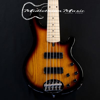 Lakland Skyline 55-01M - 5-String Bass Guitar - 3-Tone Sunburst Gloss Finish (220410437) image 2