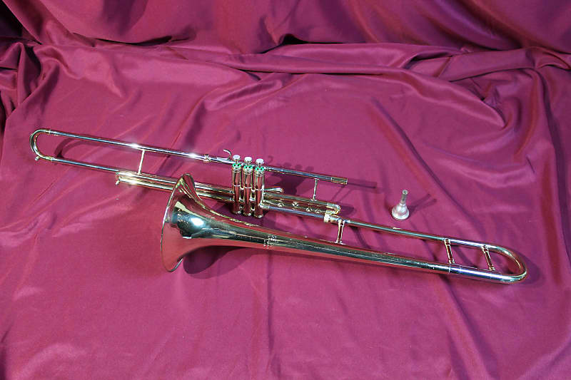 Getzen Valve Trombone 1982ish Lacquered Reverb