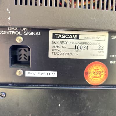 TASCAM 58, Pro Serviced 1/2" 8-Track Open Reel Half Inch Tape Recorder image 25