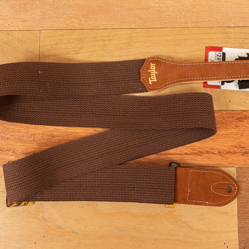 Taylor GSM 200-05 2 Cotton Guitar Strap - Chocolate Brown