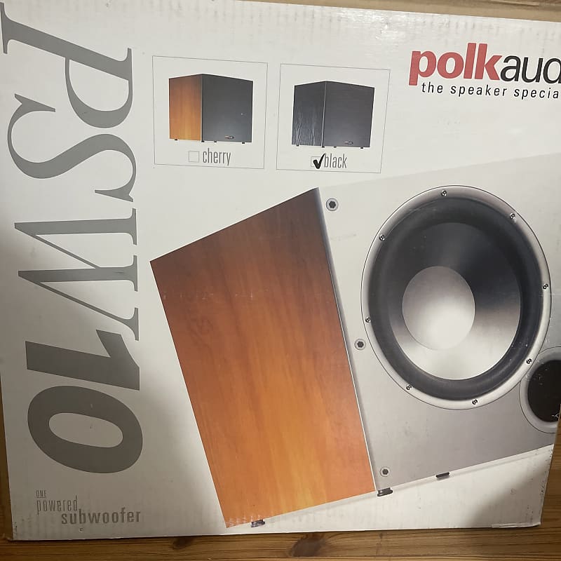 Polk Audio PSW10 10'' Powered Subwoofer Single Black - Brand | Reverb