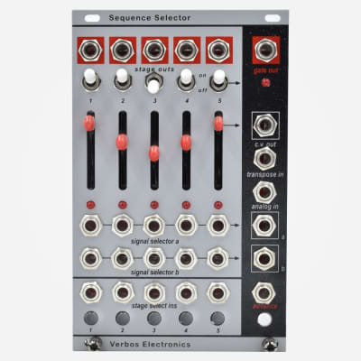 Verbos Electronics SEQUENCE SELECTOR Eurorack Multi-Channel Switch and Sequencer Eurorack Module