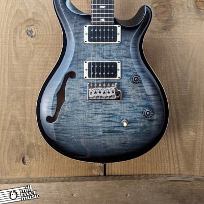 Paul Reed Smith PRS CE 24 Semi-Hollow Bolt-On Electric Guitar Faded Blue Smokeburst w/Bag image 2