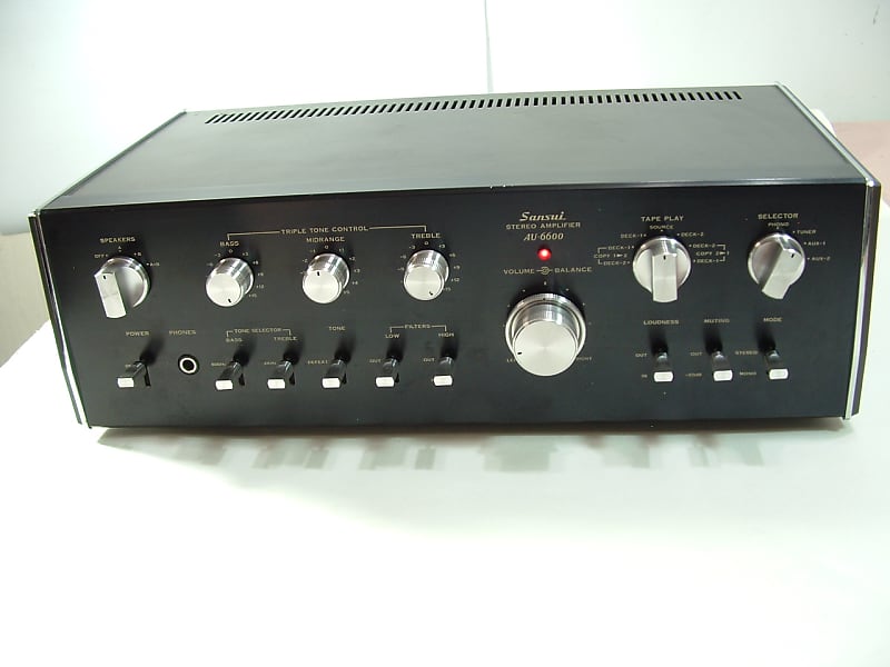 Sansui stereo amplifier model AU-6600 working hard to find. | Reverb