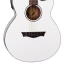 Dean AXcess Performer Acoustic/Electric Guitar, White, AX PE CWH
