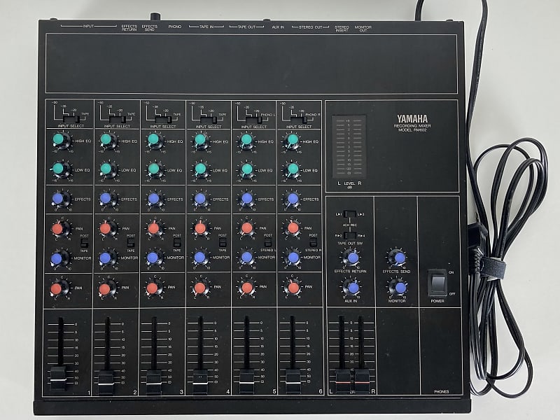 YAMAHA RM602 Analog Recording Mixer Console Vintage 80s Made Reverb