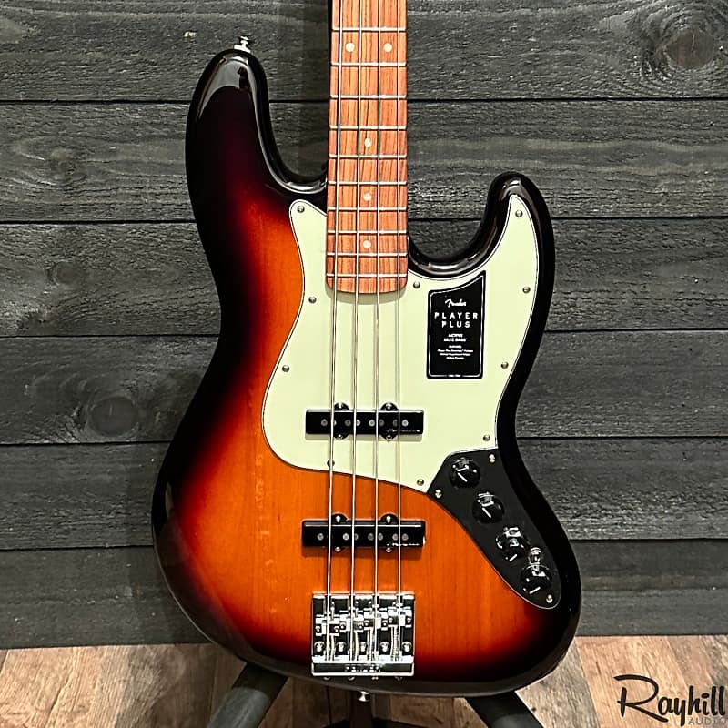 Fender Player Plus Active Jazz Bass 4 String Electric Bass Guitar - Sunburst image 1