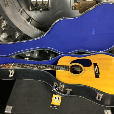 Morales Lyre Bird M-18 Japan Acoustic Guitar w/ Chipboard Case image 13