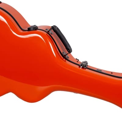 Crossrock Acoustic Super Jumbo Guitar Hard Case fits Gibson SJ-200 & 12 strings Style Jumbo, Orange image 1