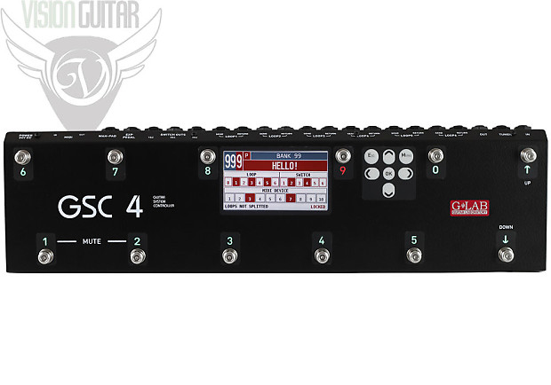 NEW! G-Lab GSC-4 Guitar System Controller Pedalboard