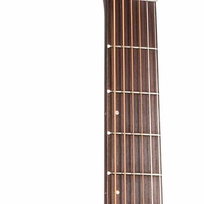 Washburn HD100SWCEK Heritage 100 Series Solid Wood Spruce Mahogany Cutaway Acoustic Guitar w/Case image 8