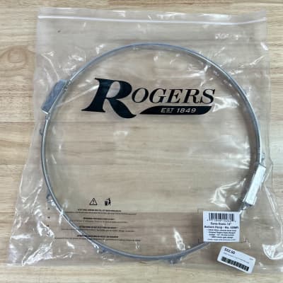 Rogers Dynasonic 14", 10-lug 14” snare side hoop image 4