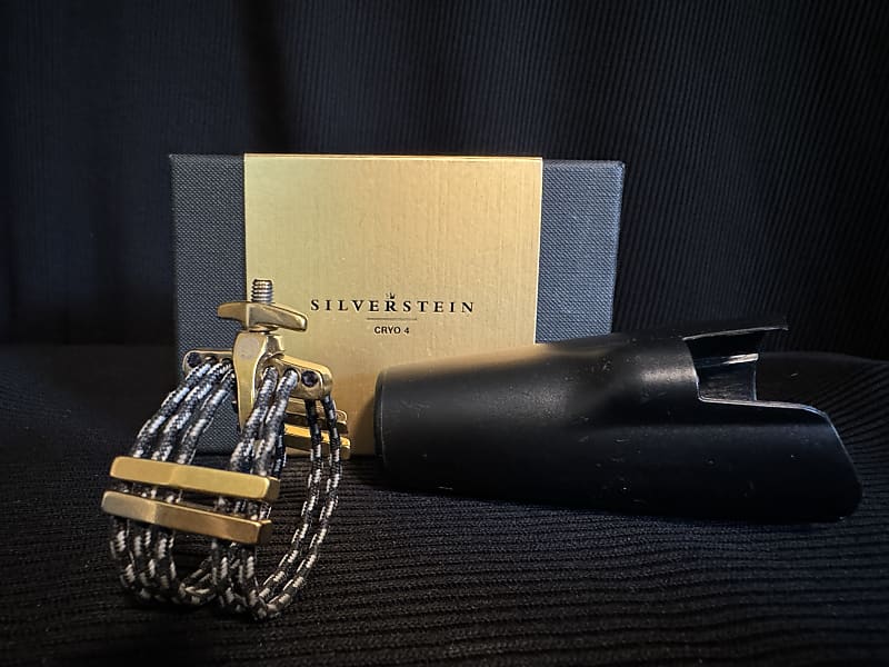 Silverstein Works CRYO4 Gold Ligature for Bass Reverb