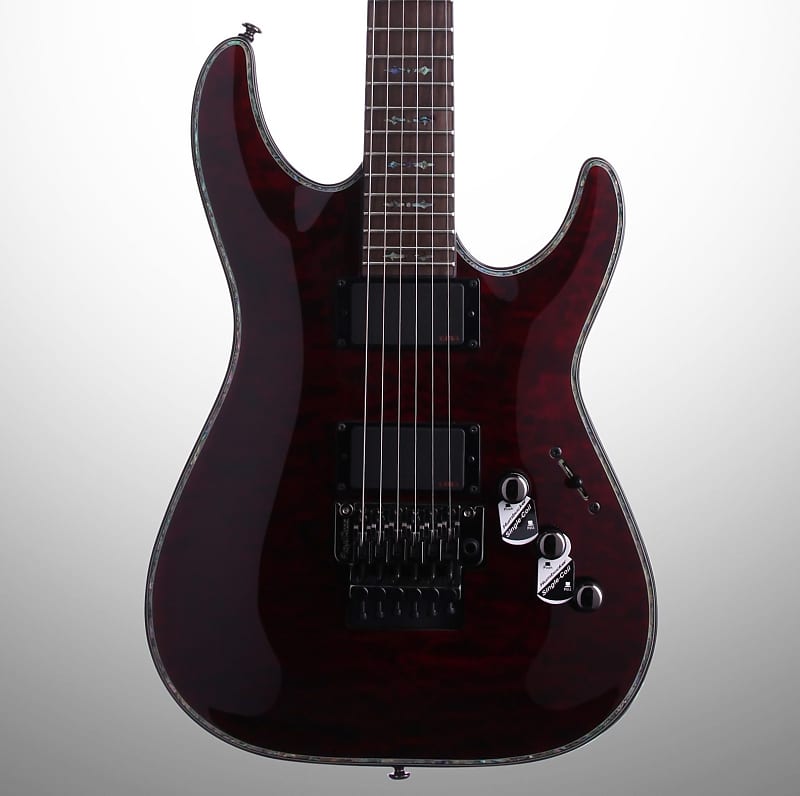 Schecter C-1 Hellraiser FR Electric Guitar, Black Cherry image 1