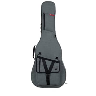Gator Cases GT-ACOUSTIC-GRY Transit Acoustic Guitar Bag - Light Grey - Open Box image 1