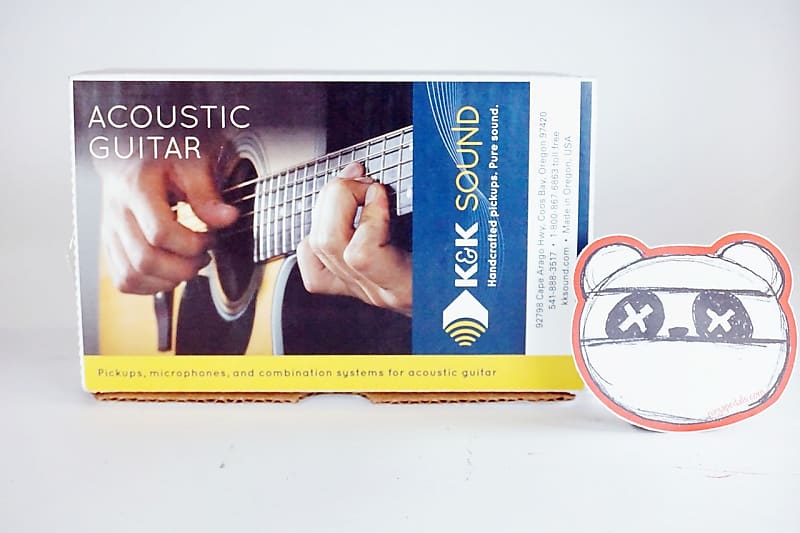 K&K Sound Pure Mini Acoustic Guitar Pickup w/PrePhase Preamp Reverb